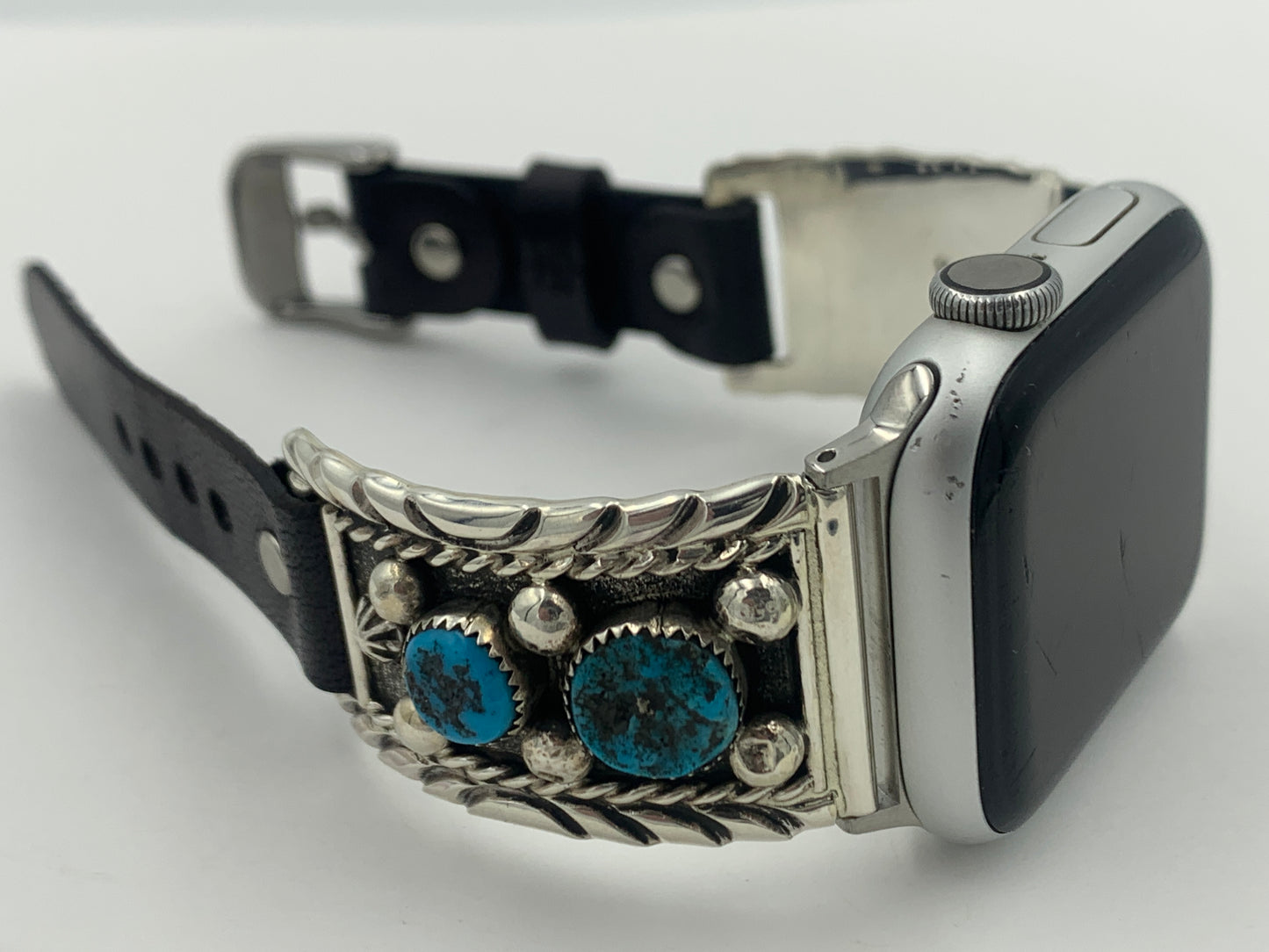 Ronnie Spencer 38/40/41mm Turquoise and Sterling Silver Unisex #109