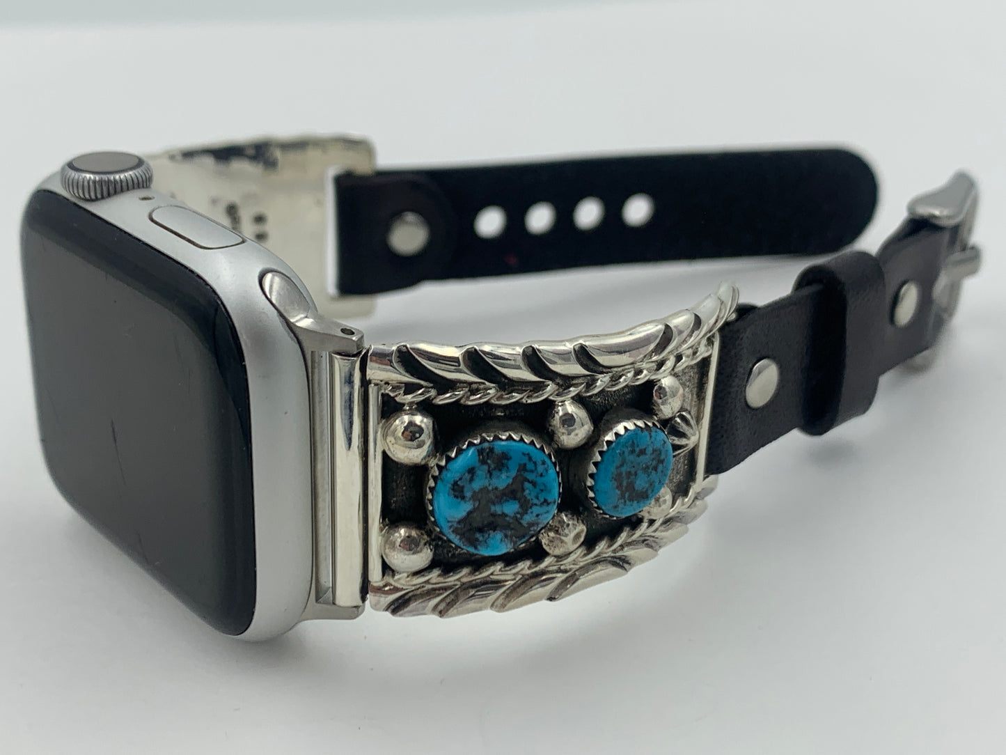 Ronnie Spencer 38/40/41mm Turquoise and Sterling Silver Unisex #109