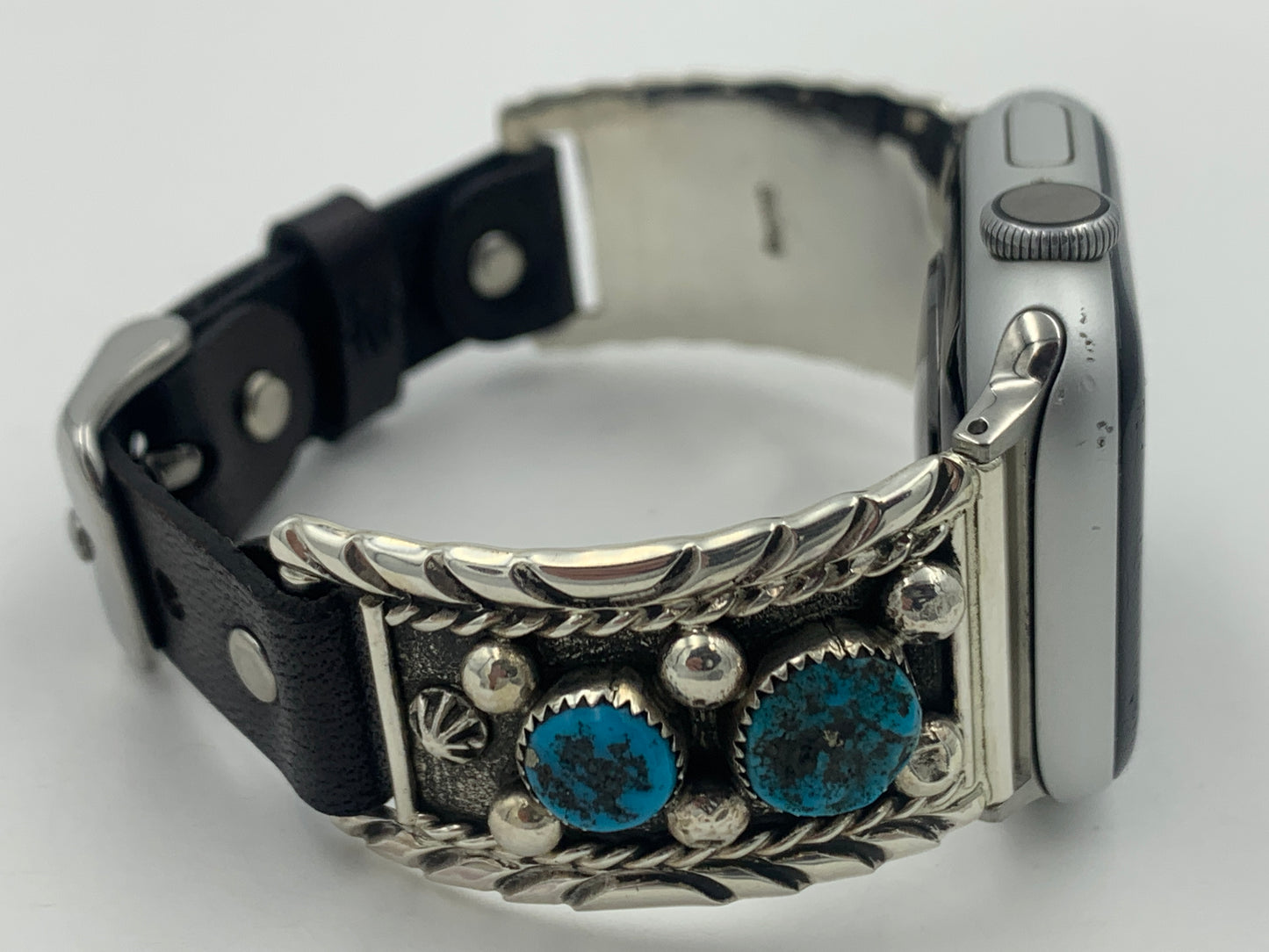 Ronnie Spencer 38/40/41mm Turquoise and Sterling Silver Unisex #109