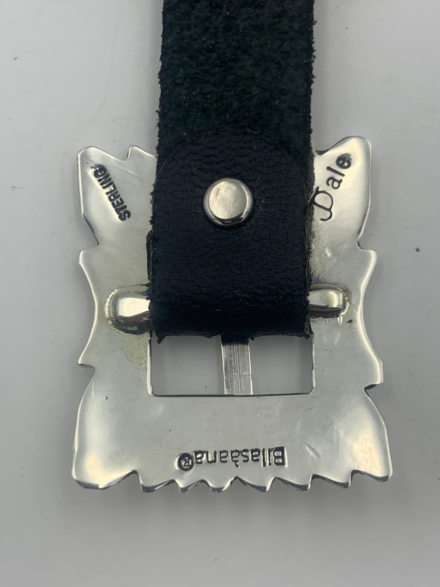 Jeanette Dale 38/40/41mm Sterling Silver Concho Apple Watch Band #35