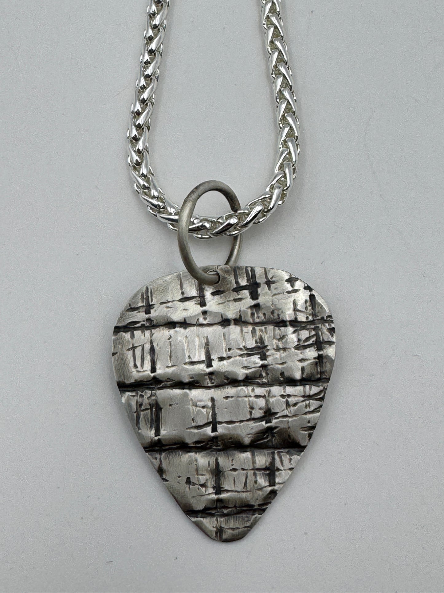 Tony Chino Guitar Pick Pendant Necklace Buffalo #0001