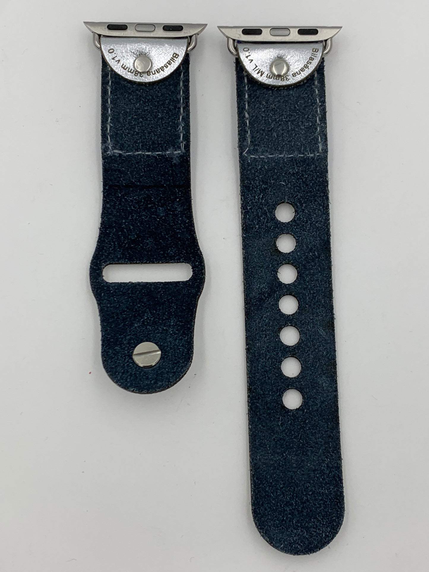 Ronnie Werito 38/40/41mm M/L Beaded Laser cut Leather Apple Watch Band #3