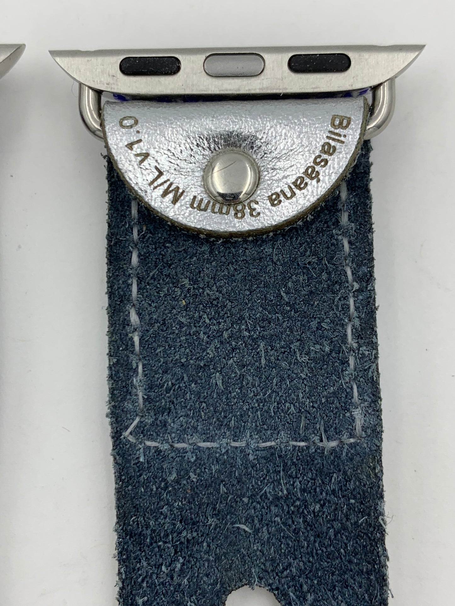 Ronnie Werito 38/40/41mm M/L Beaded Laser cut Leather Apple Watch Band #3