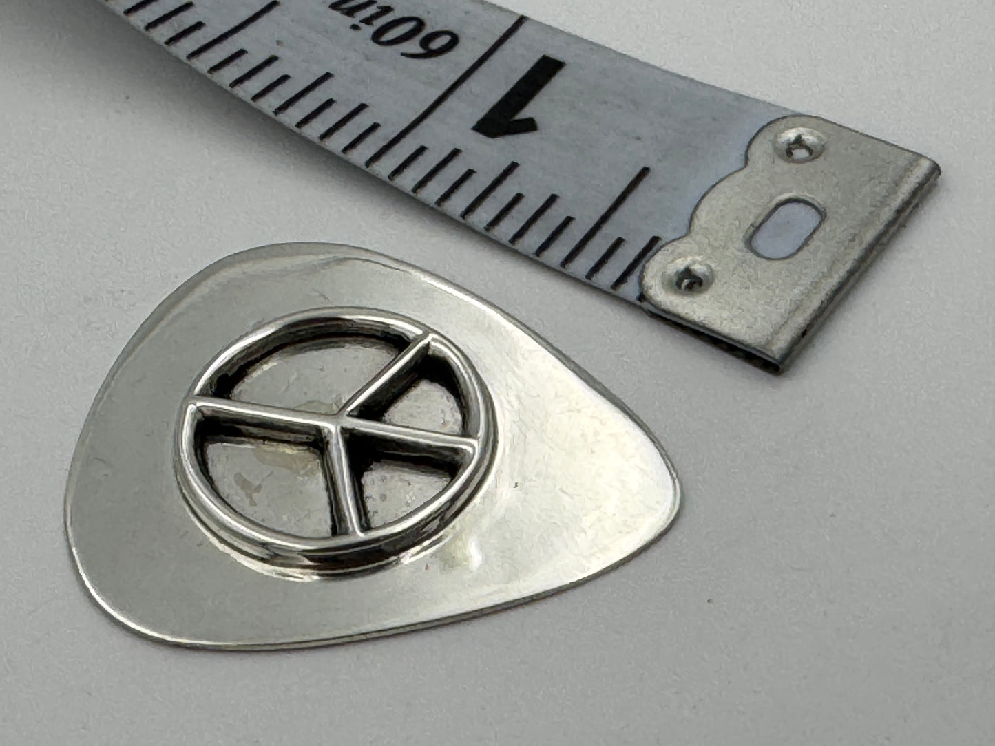 Ronnie Spencer Sterling Silver Peace Sign Guitar Pick #4