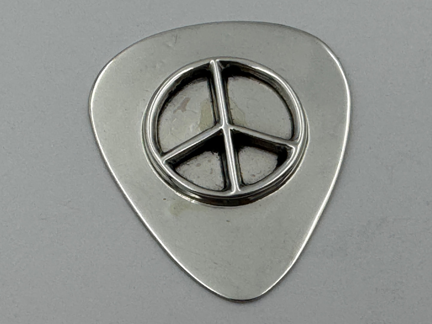 Ronnie Spencer Sterling Silver Peace Sign Guitar Pick #4