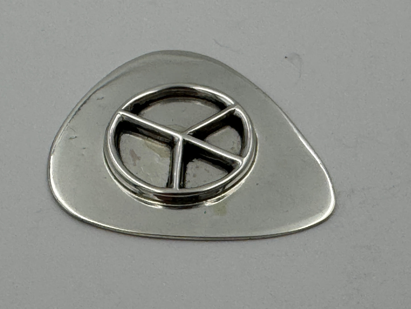Ronnie Spencer Sterling Silver Peace Sign Guitar Pick #4