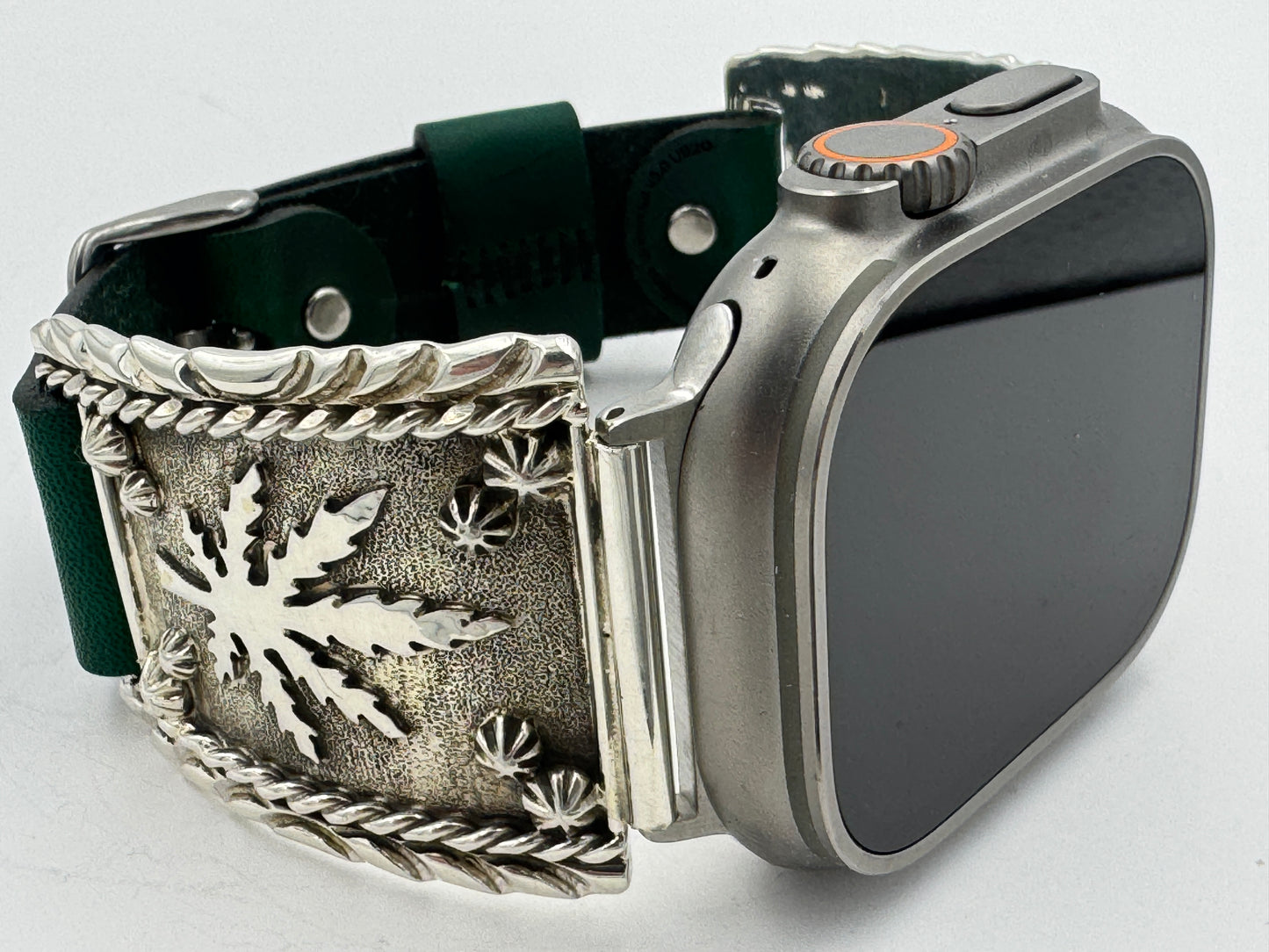 Ronnie Spencer 42/44/45/46/49mm Sterling Silver Cannabis Leaf Ultra #182