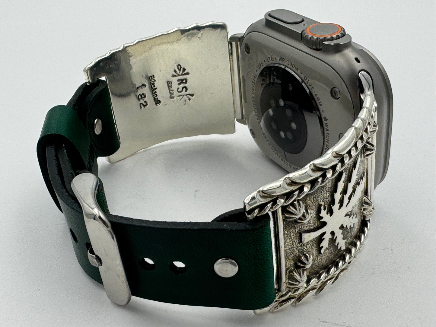 Ronnie Spencer 42/44/45/46/49mm Sterling Silver Cannabis Leaf Ultra #182
