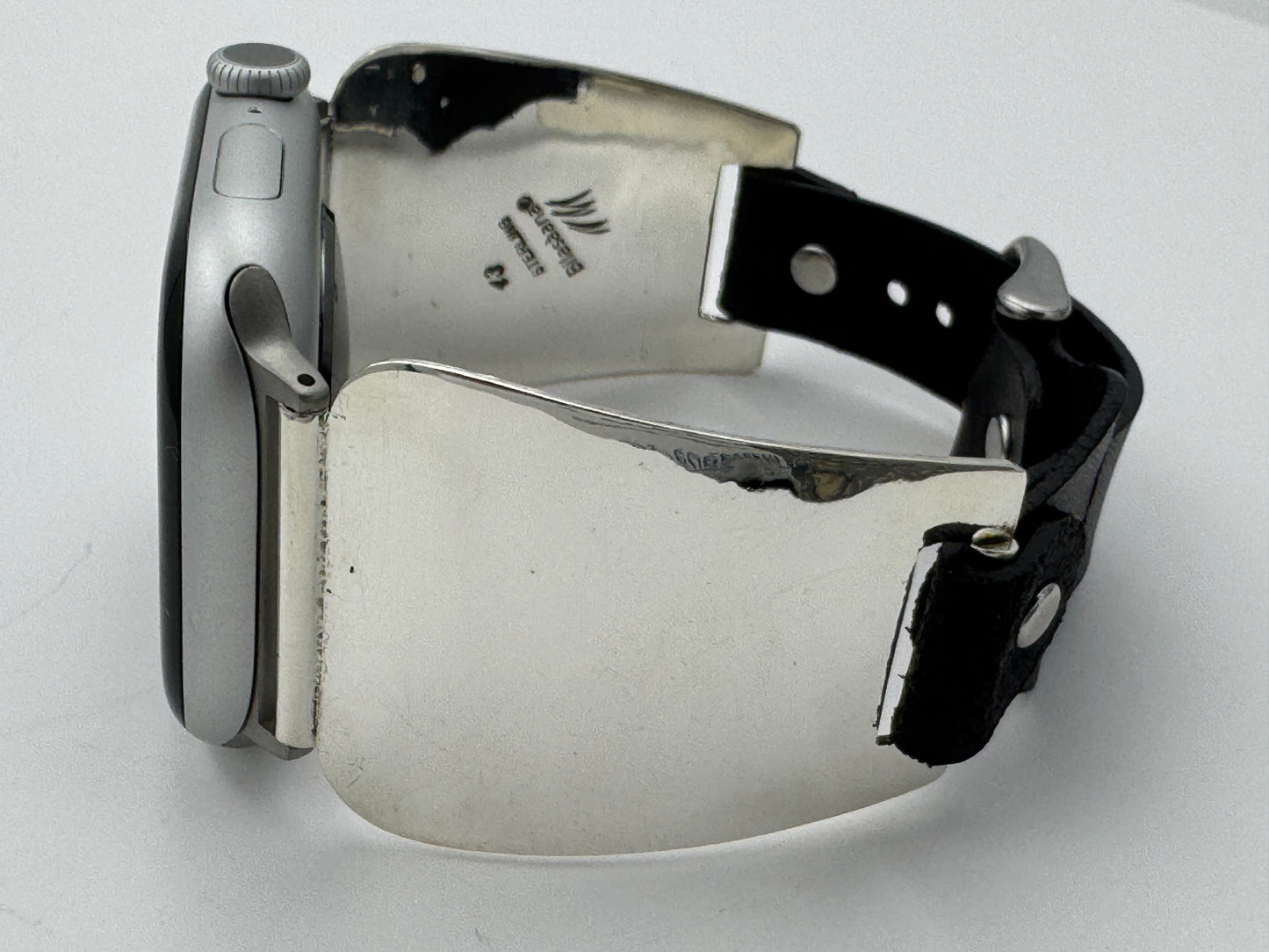 Nelson Morgan 42/44/45mm Rounded Trapezoid Sterling Silver #43