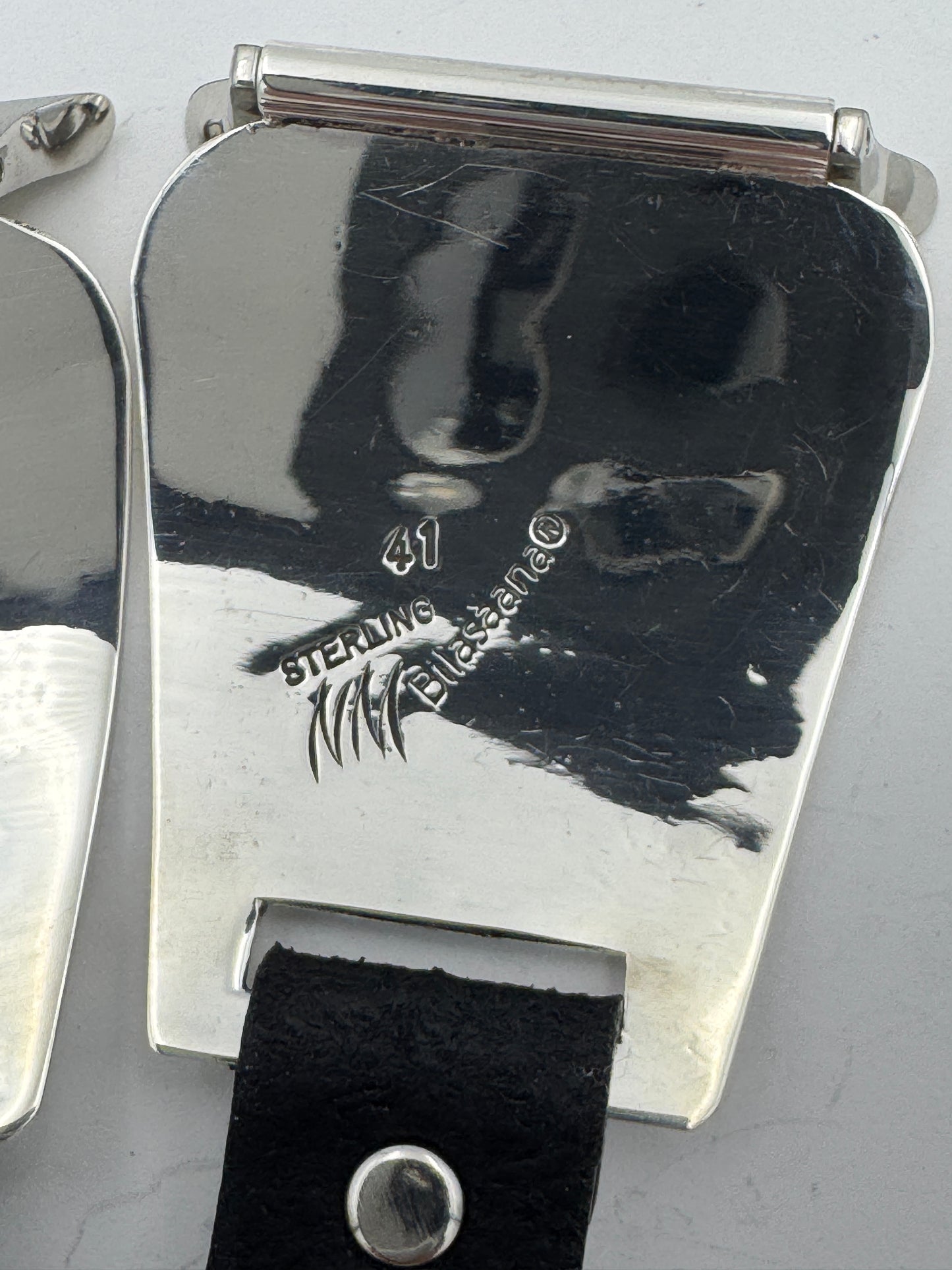 Nelson Morgan 38/40/41mm Rounded Trapezoid Sterling Silver #41