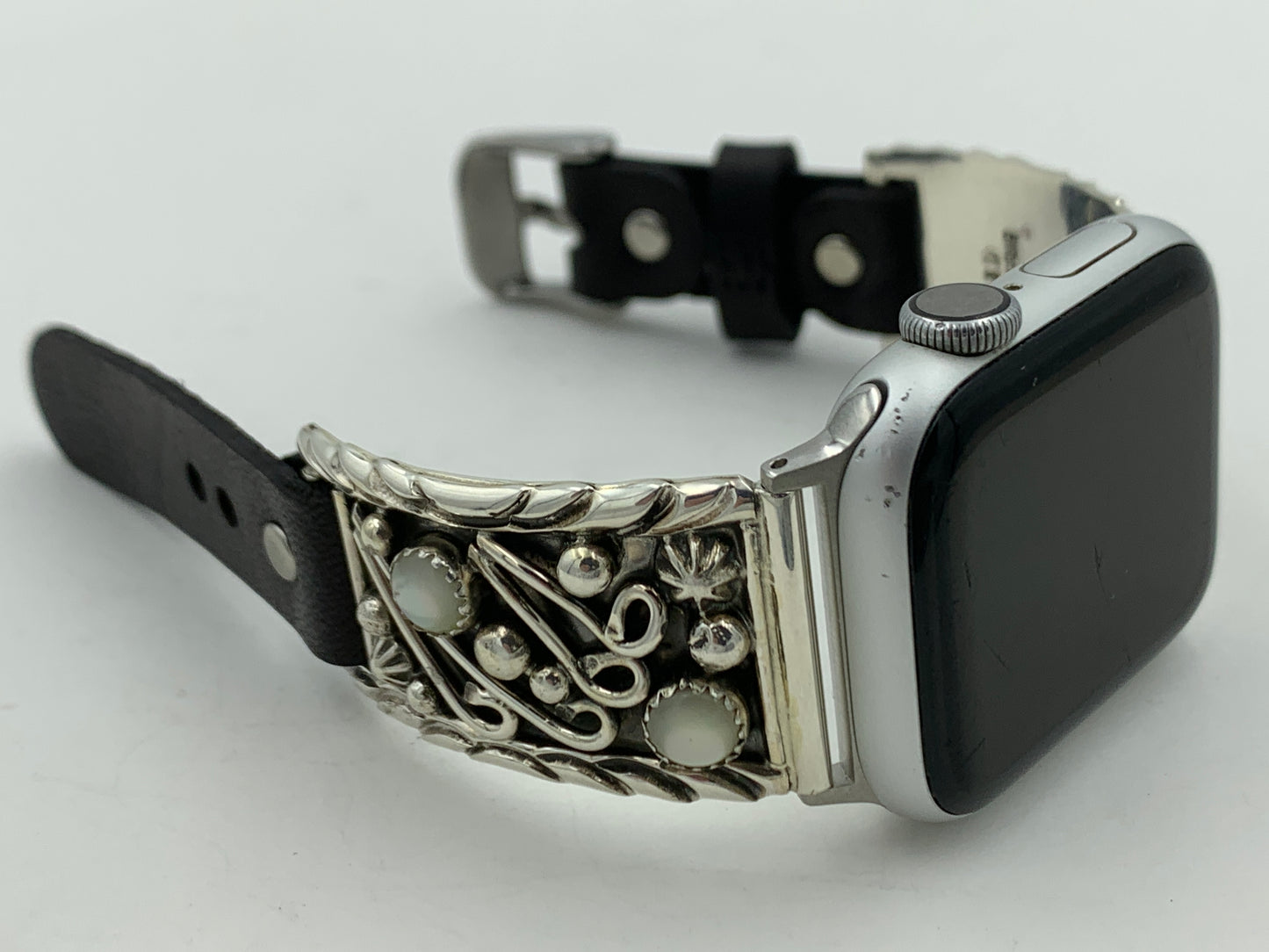 Ronnie Spencer 38/40/41mm Mother of Pearl and Sterling Silver Unisex #129