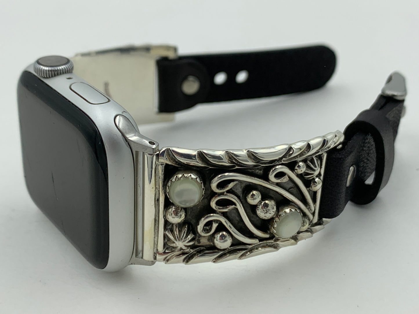 Ronnie Spencer 38/40/41mm Mother of Pearl and Sterling Silver Unisex #129