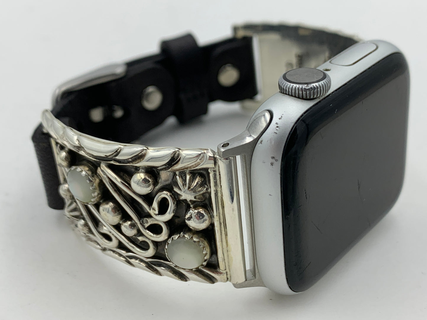 Ronnie Spencer 38/40/41mm Mother of Pearl and Sterling Silver Unisex #129