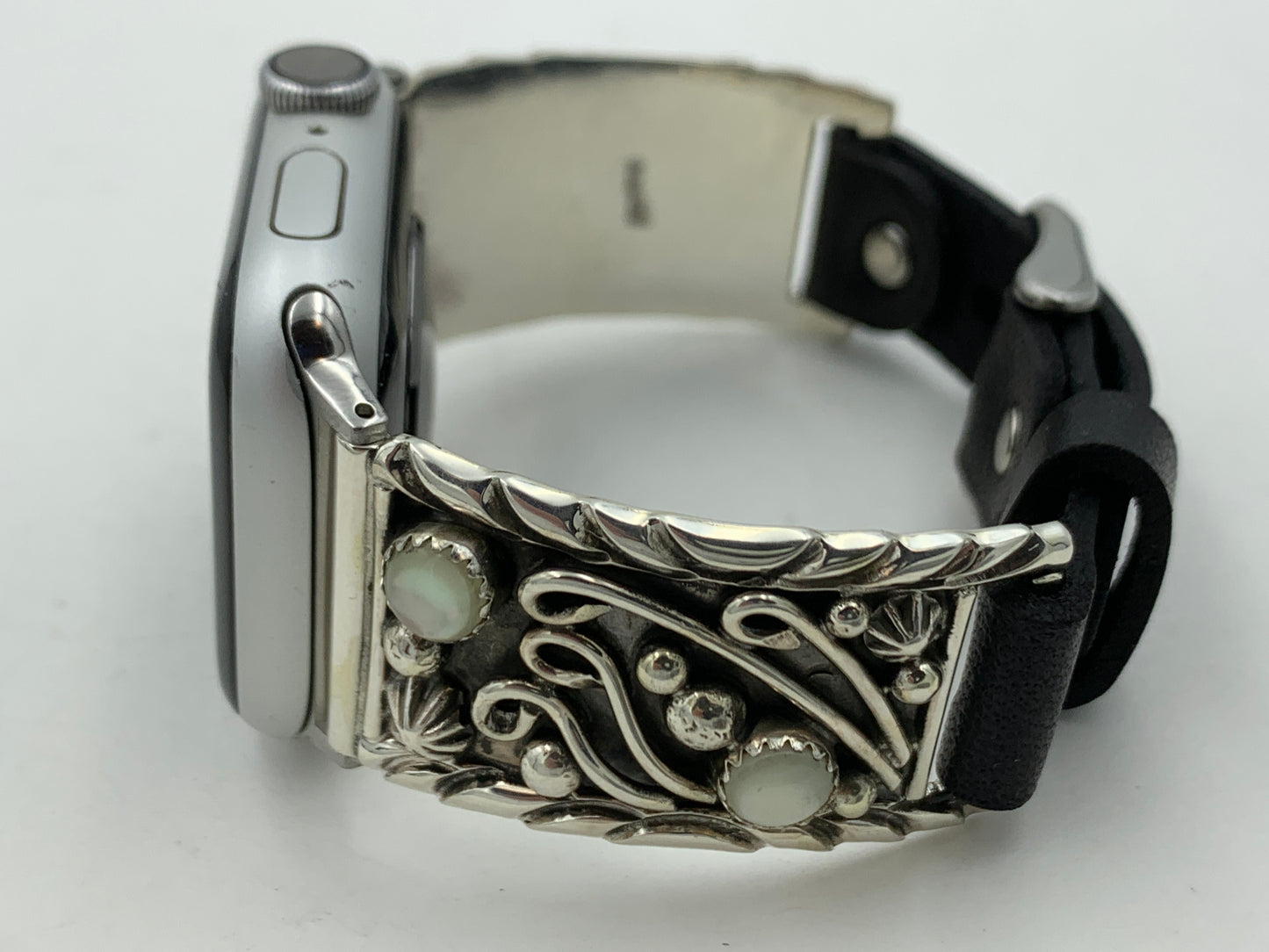 Ronnie Spencer 38/40/41mm Mother of Pearl and Sterling Silver Unisex #129