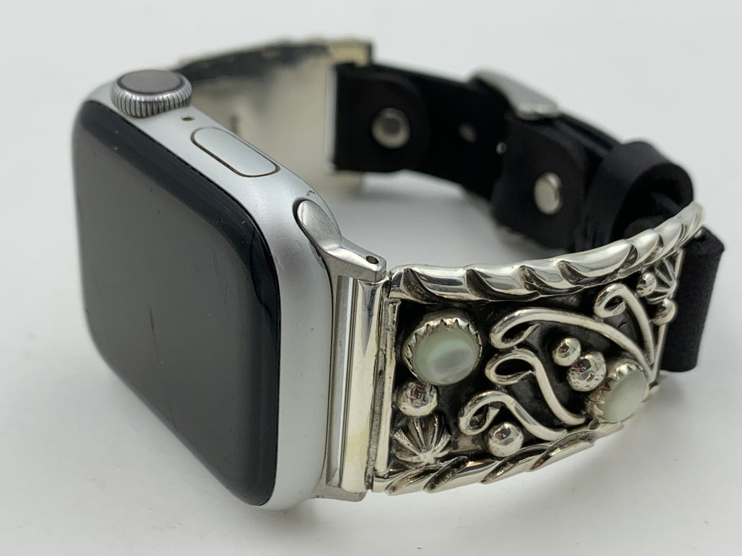 Ronnie Spencer 38/40/41mm Mother of Pearl and Sterling Silver Unisex #129