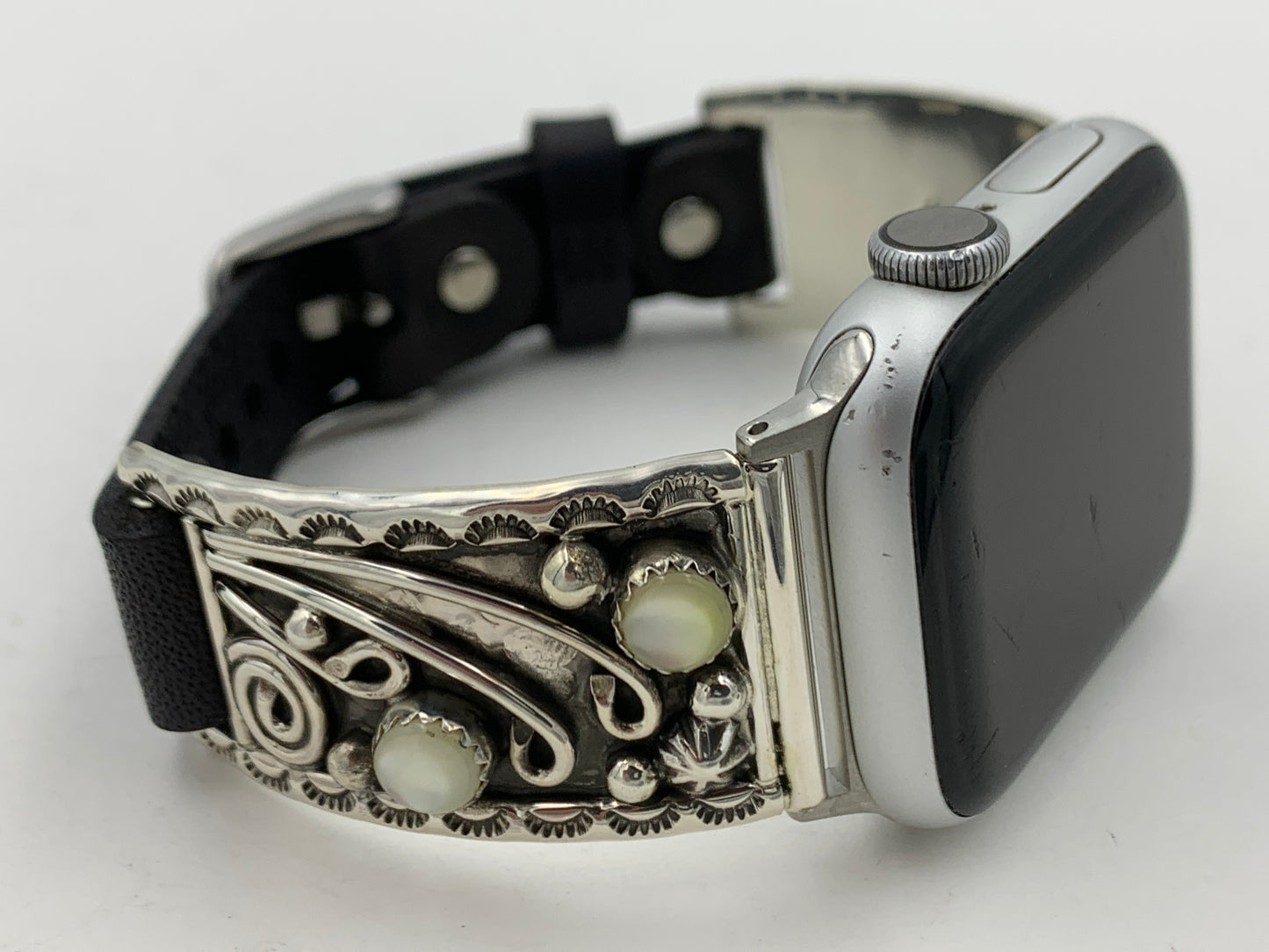 Ronnie Spencer 38/40/41mm Mother of Pearl and Sterling Silver Unisex #127