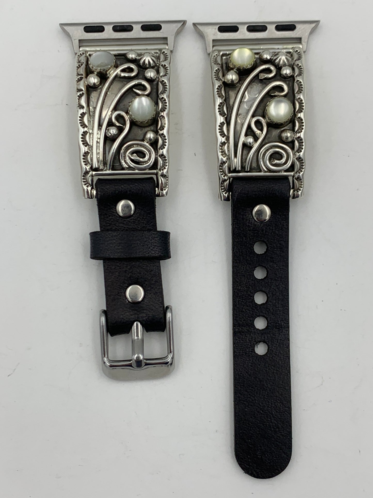 Ronnie Spencer 38/40/41mm Mother of Pearl and Sterling Silver Unisex #127