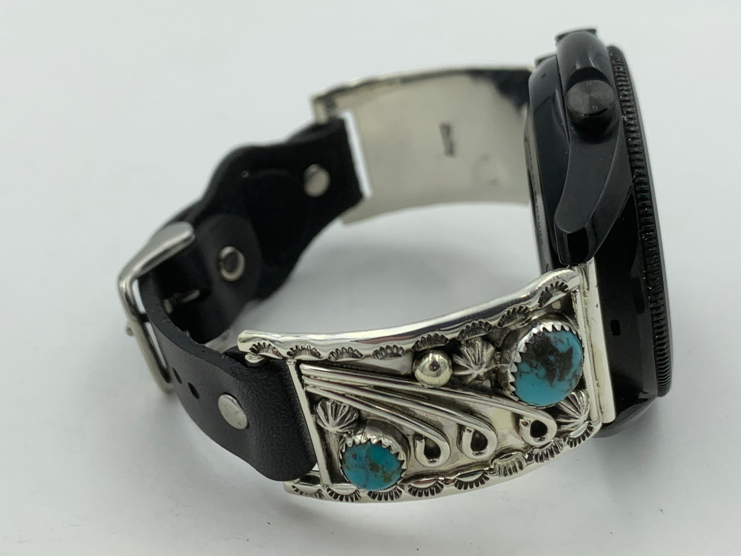 Ronnie Spencer Samsung Galaxy 45mm Turquoise and Sterling Silver #133