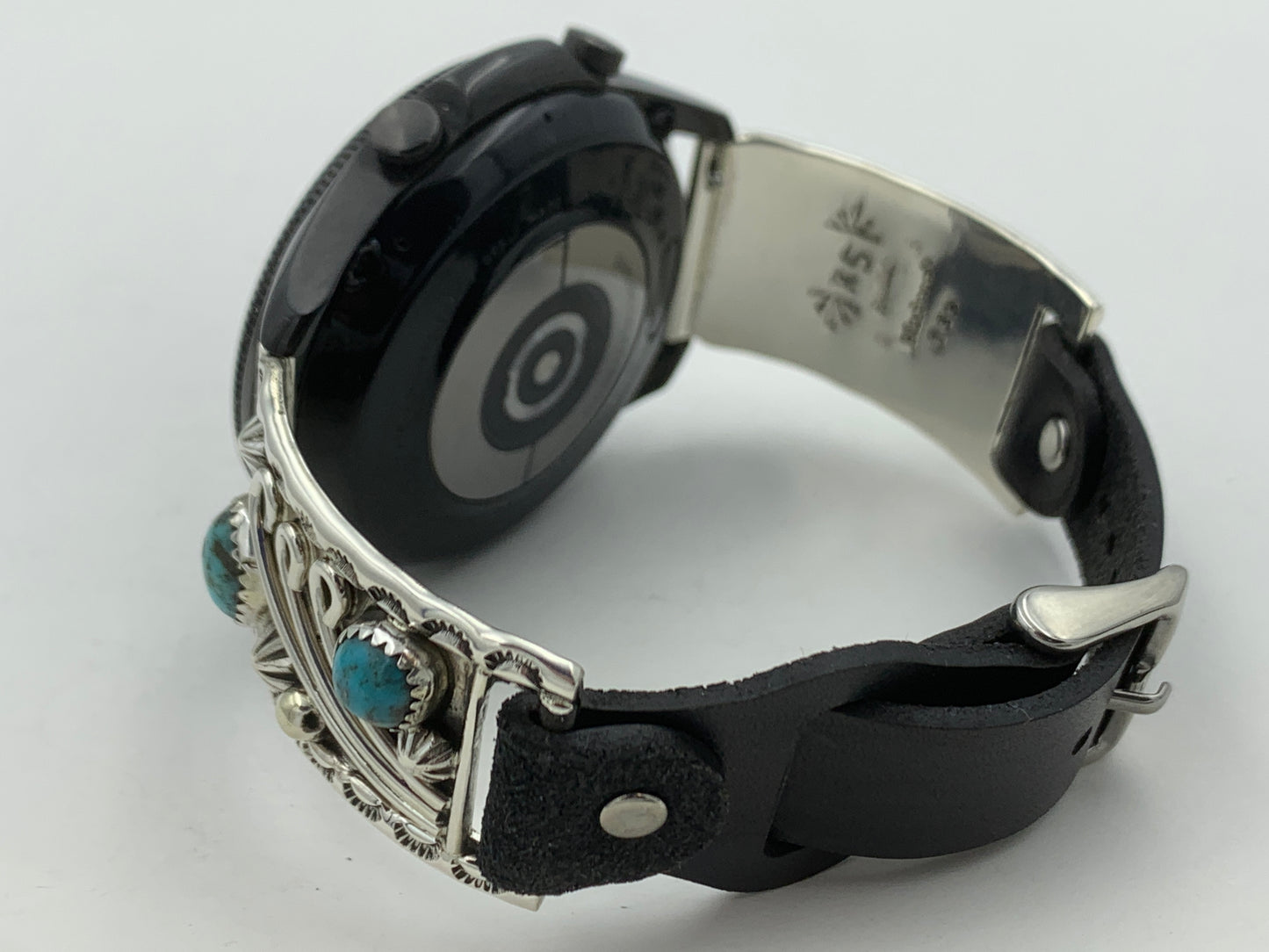 Ronnie Spencer Samsung Galaxy 45mm Turquoise and Sterling Silver #133