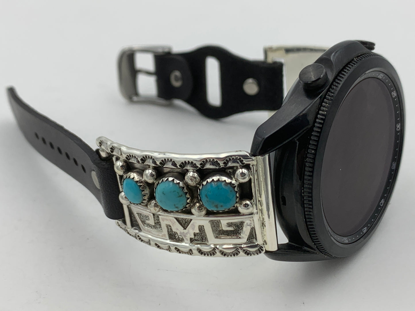 Ronnie Spencer Samsung Galaxy 45mm Turquoise and Sterling Silver #134