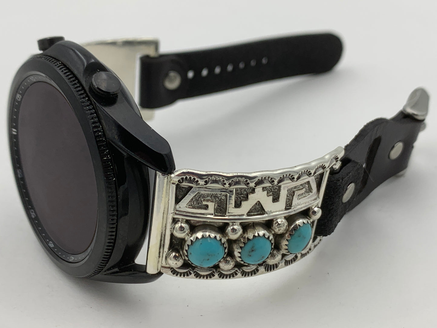 Ronnie Spencer Samsung Galaxy 45mm Turquoise and Sterling Silver #134
