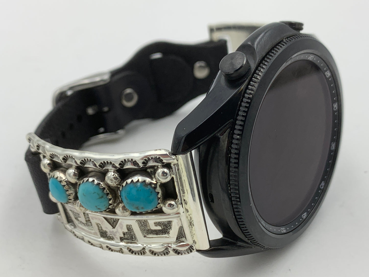 Ronnie Spencer Samsung Galaxy 45mm Turquoise and Sterling Silver #134
