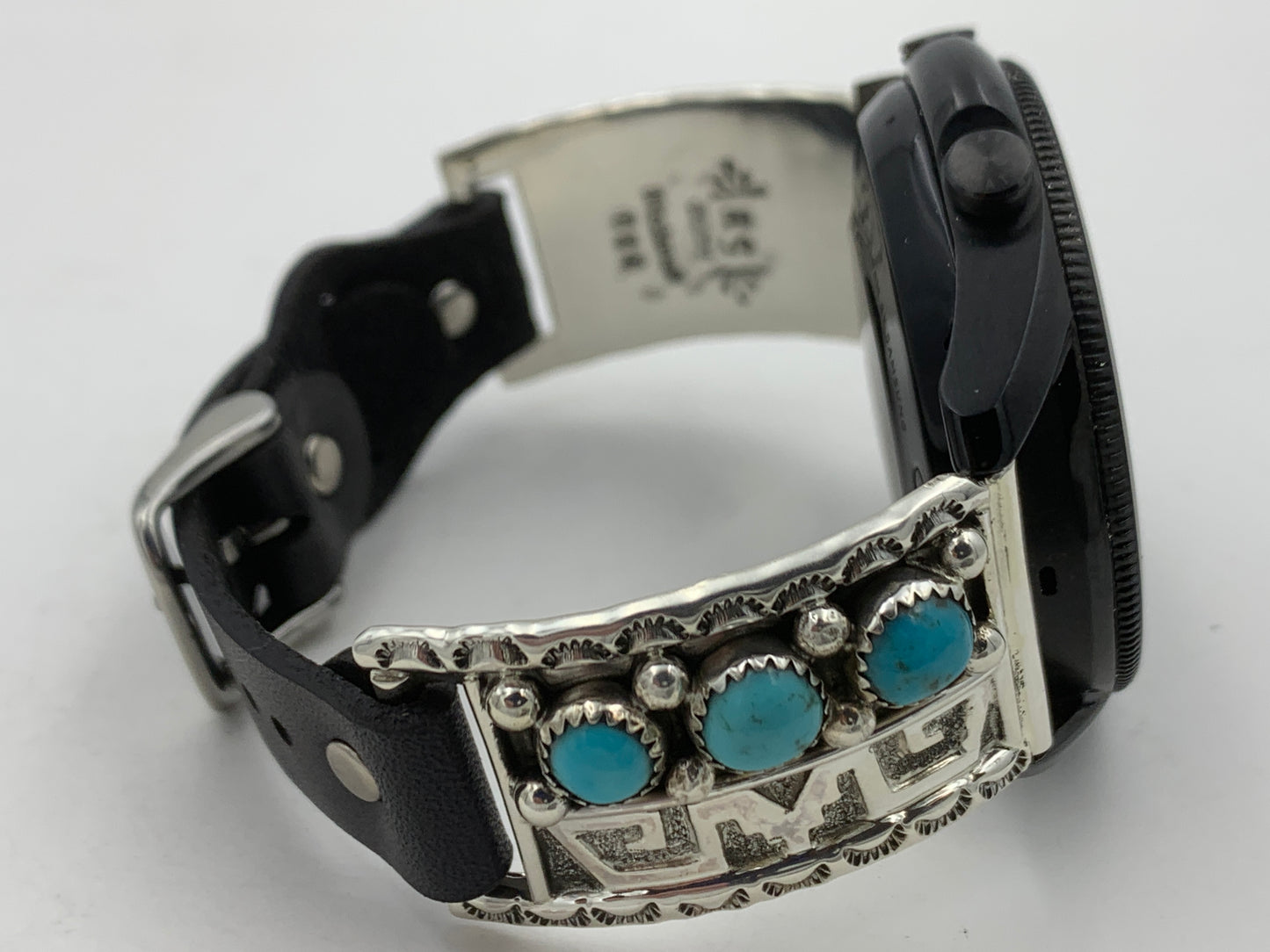 Ronnie Spencer Samsung Galaxy 45mm Turquoise and Sterling Silver #134