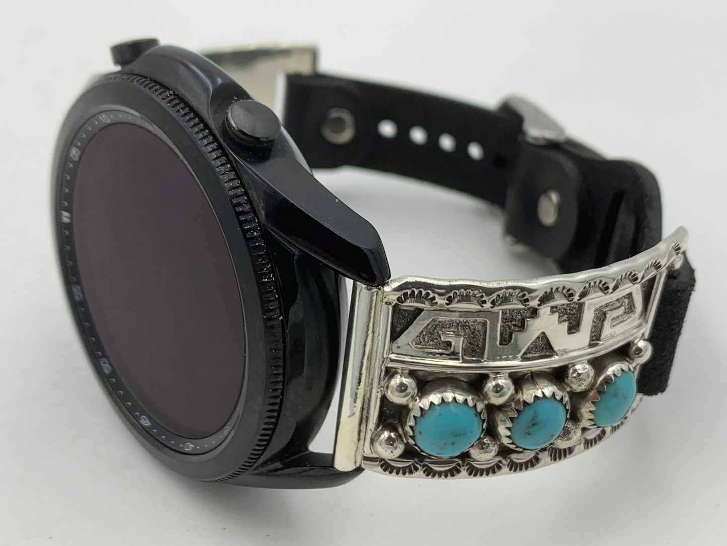 Ronnie Spencer Samsung Galaxy 45mm Turquoise and Sterling Silver #134