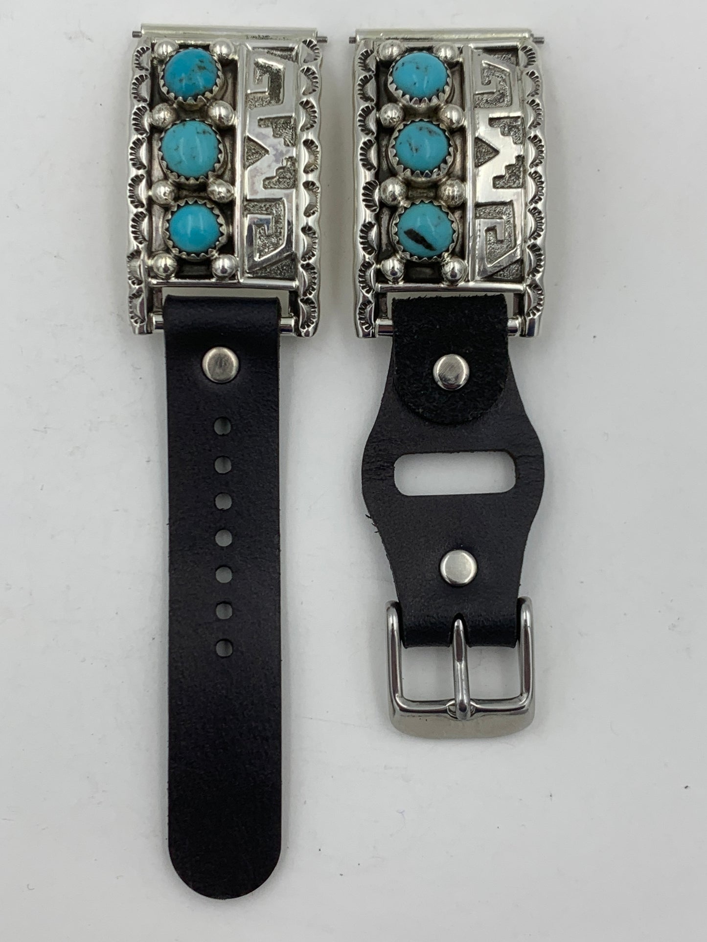 Ronnie Spencer Samsung Galaxy 45mm Turquoise and Sterling Silver #134