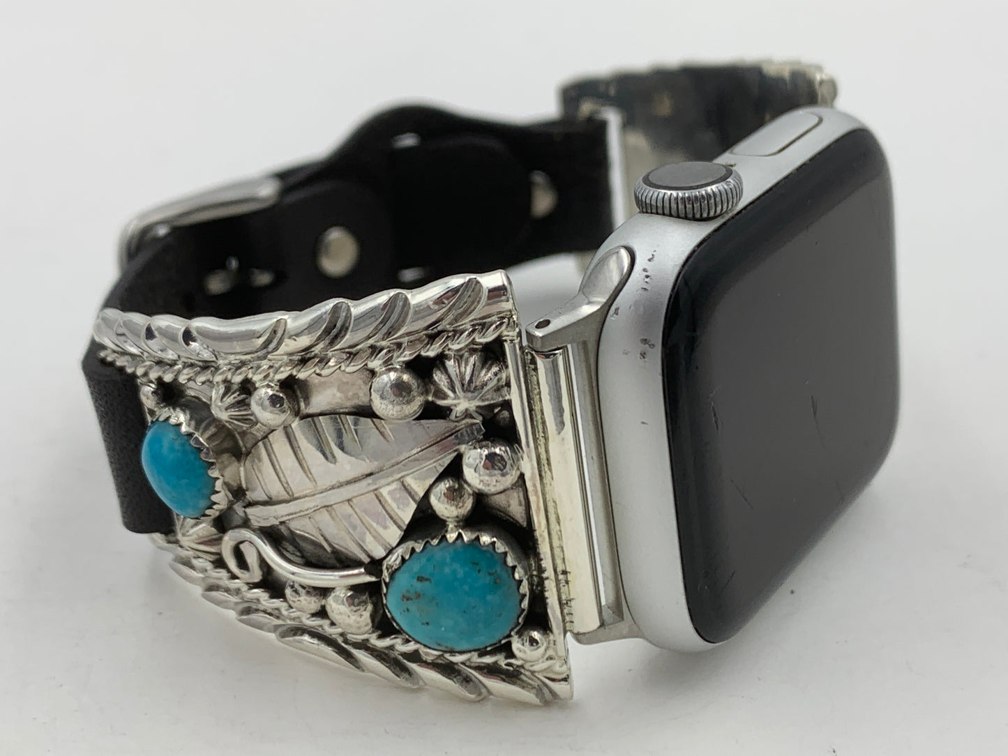 Ronnie Spencer 38/40/41mm Trapezoid Sterling Silver and Turquoise #131