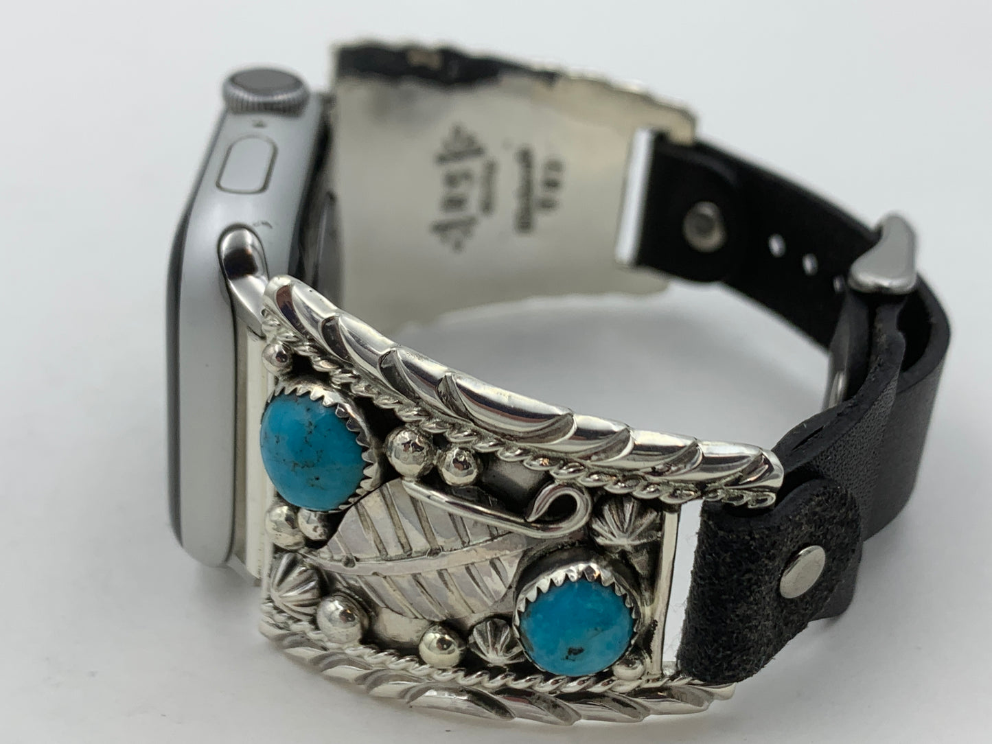 Ronnie Spencer 38/40/41mm Trapezoid Sterling Silver and Turquoise #131