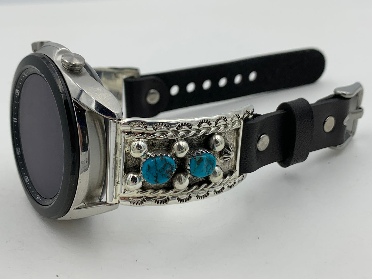 Ronnie Spencer Samsung Galaxy 41mm Turquoise and Sterling Silver #107