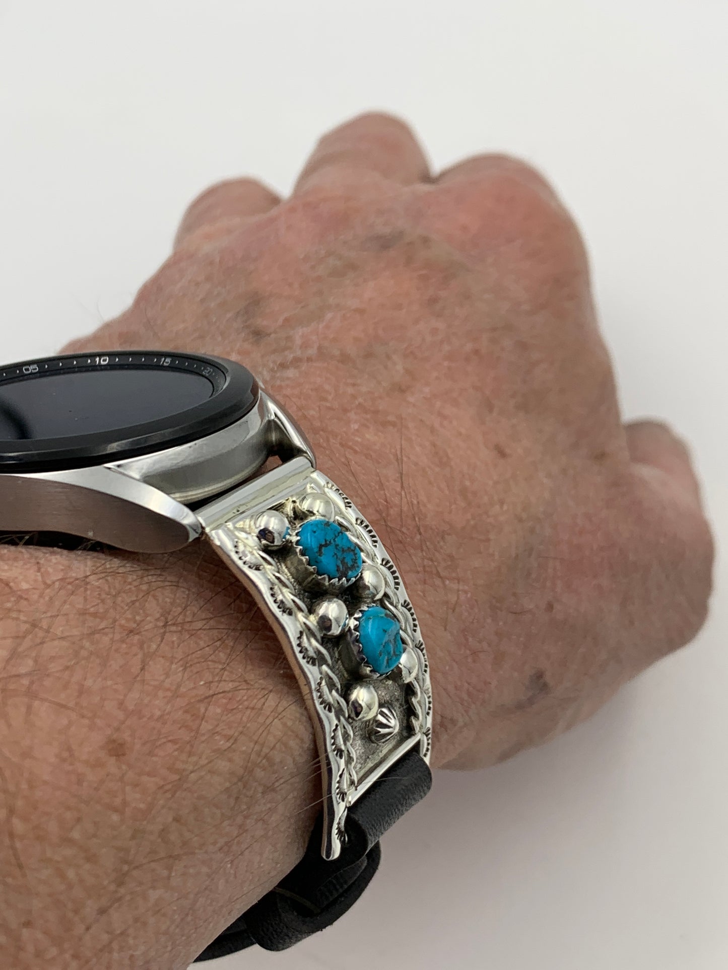 Ronnie Spencer Samsung Galaxy 41mm Turquoise and Sterling Silver #107