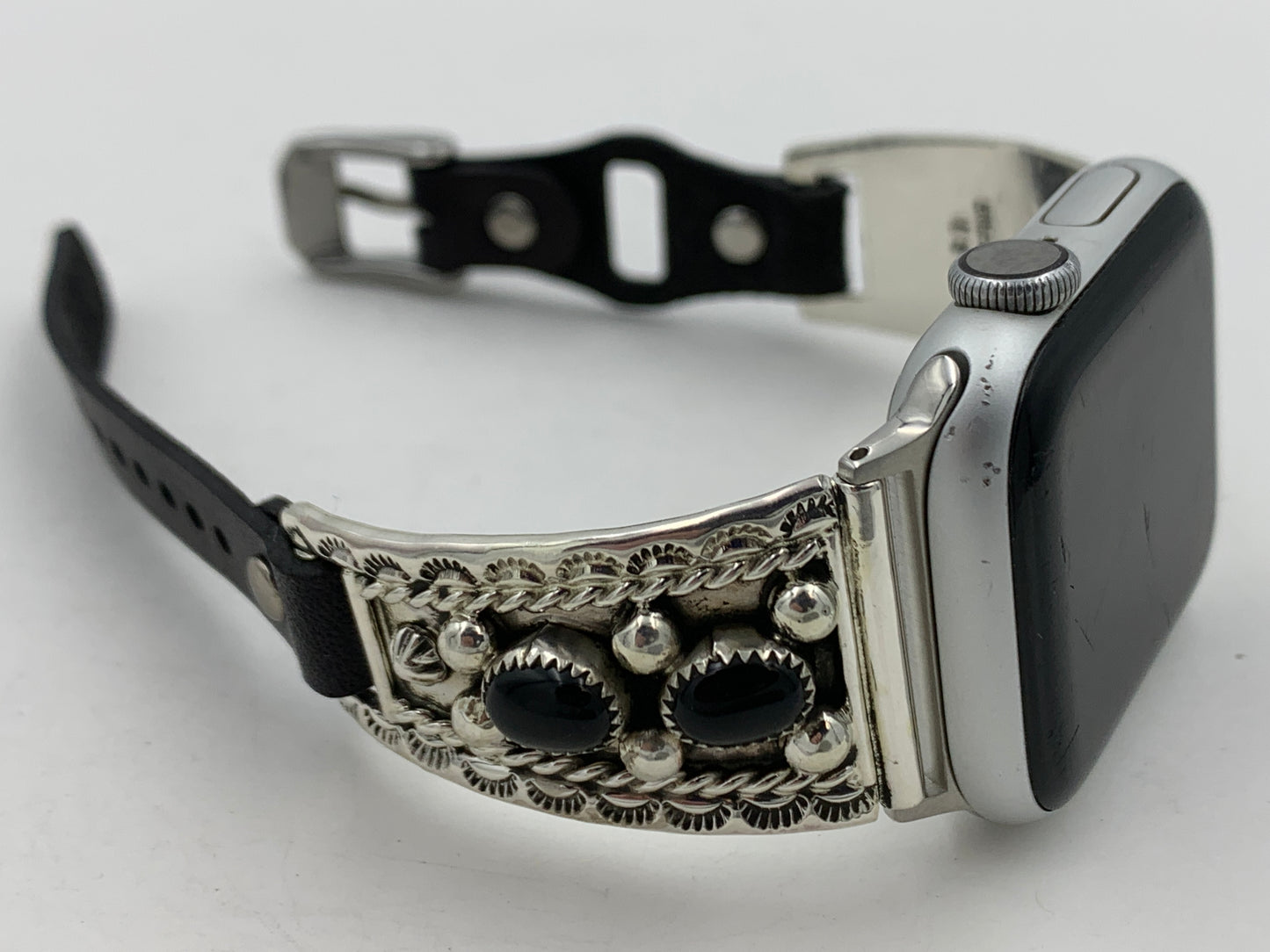 Ronnie Spencer 38/40/41mm Ladies Black Onyx and Sterling Silver #136