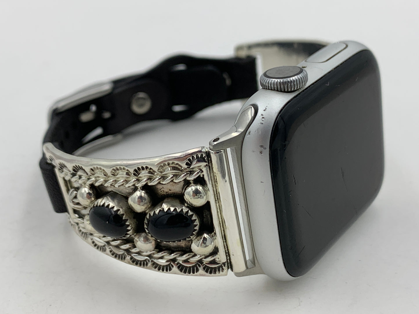 Ronnie Spencer 38/40/41mm Ladies Black Onyx and Sterling Silver #136