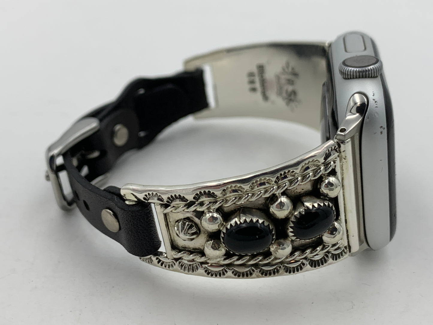 Ronnie Spencer 38/40/41mm Ladies Black Onyx and Sterling Silver #136