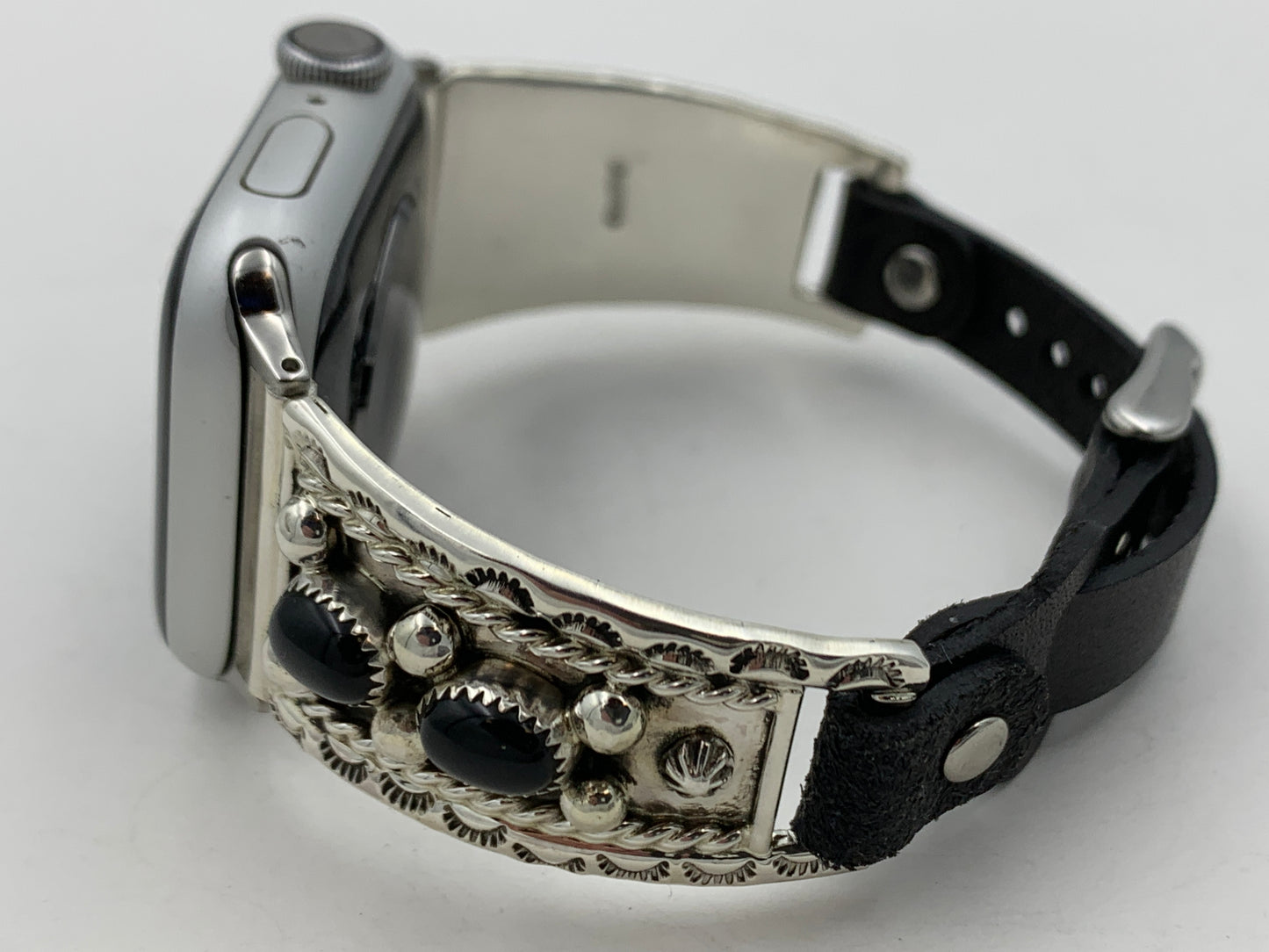 Ronnie Spencer 38/40/41mm Ladies Black Onyx and Sterling Silver #136
