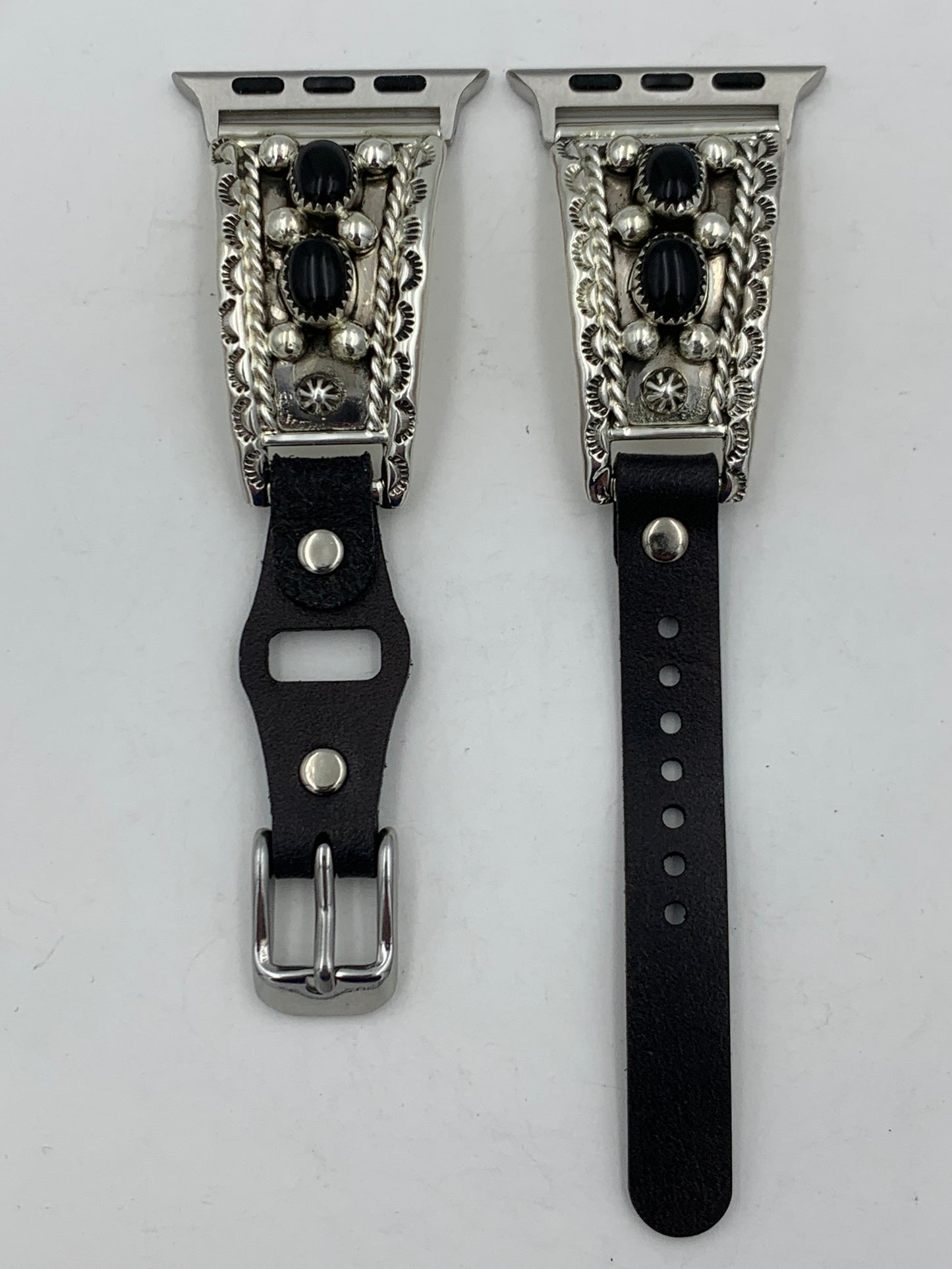Ronnie Spencer 38/40/41mm Ladies Black Onyx and Sterling Silver #136
