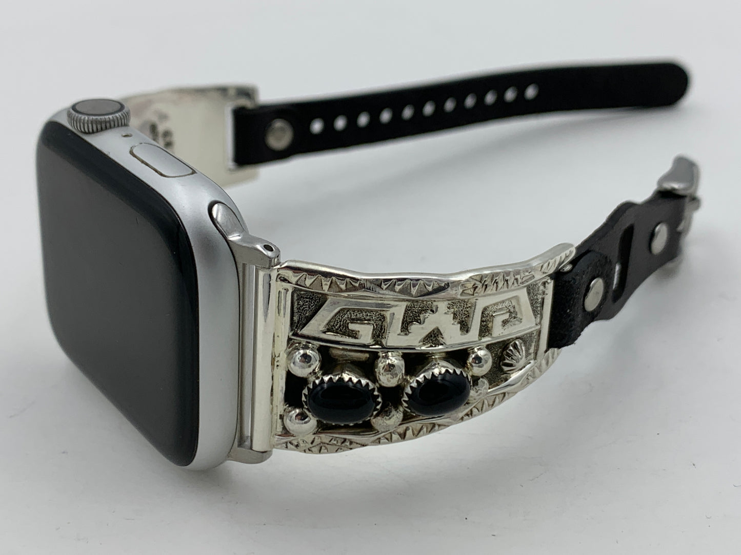 Ronnie Spencer 42/44/45mm Ladies Black Onyx and Sterling Silver #137