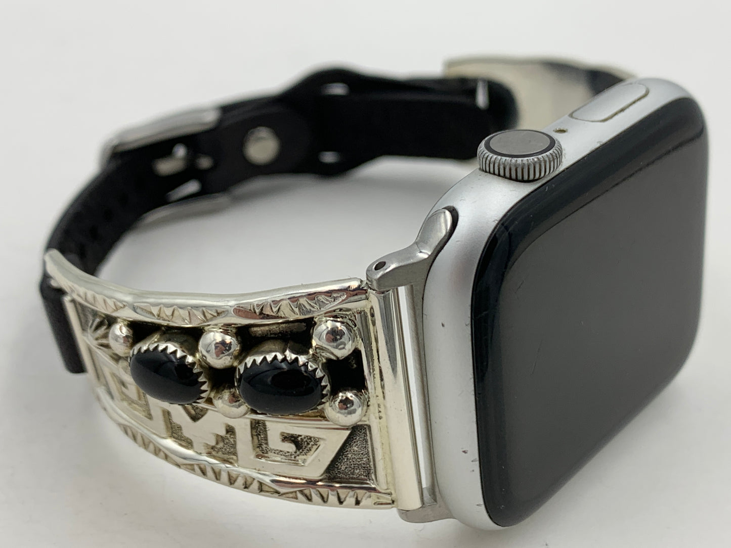 Ronnie Spencer 42/44/45mm Ladies Black Onyx and Sterling Silver #137