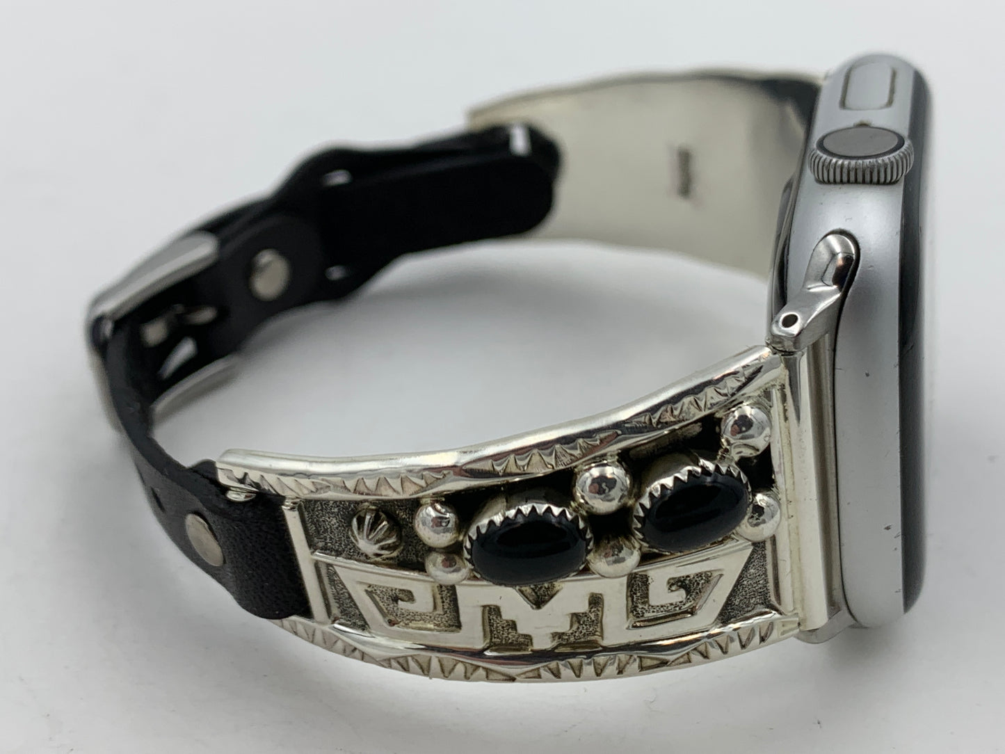 Ronnie Spencer 42/44/45mm Ladies Black Onyx and Sterling Silver #137