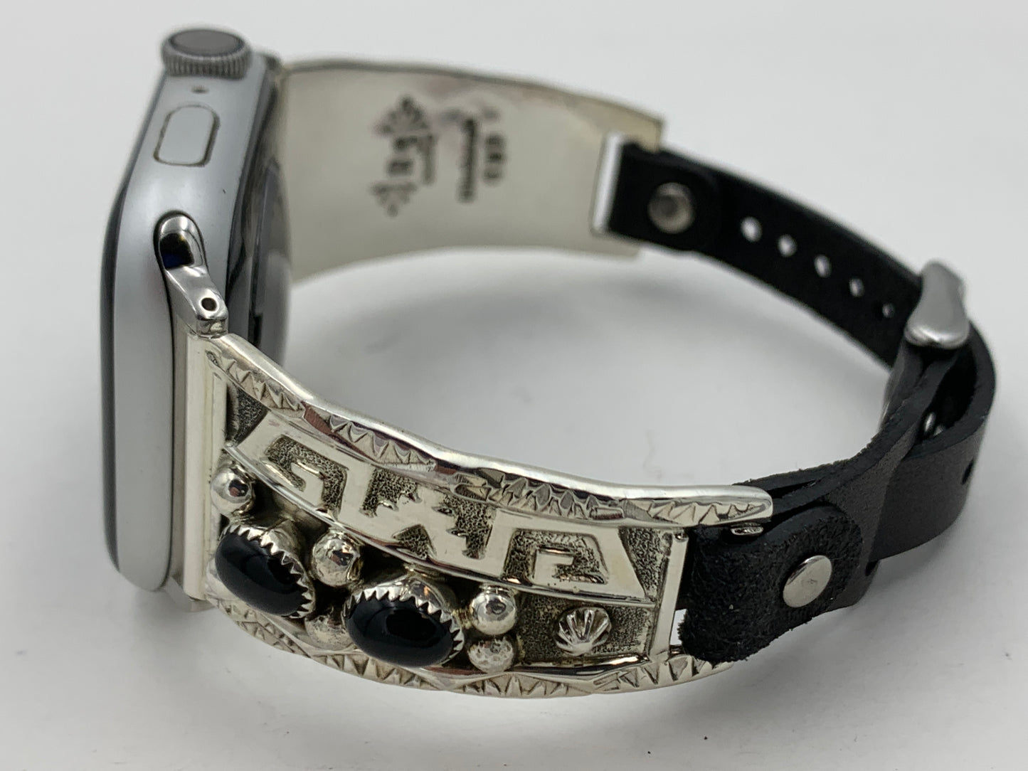 Ronnie Spencer 42/44/45mm Ladies Black Onyx and Sterling Silver #137