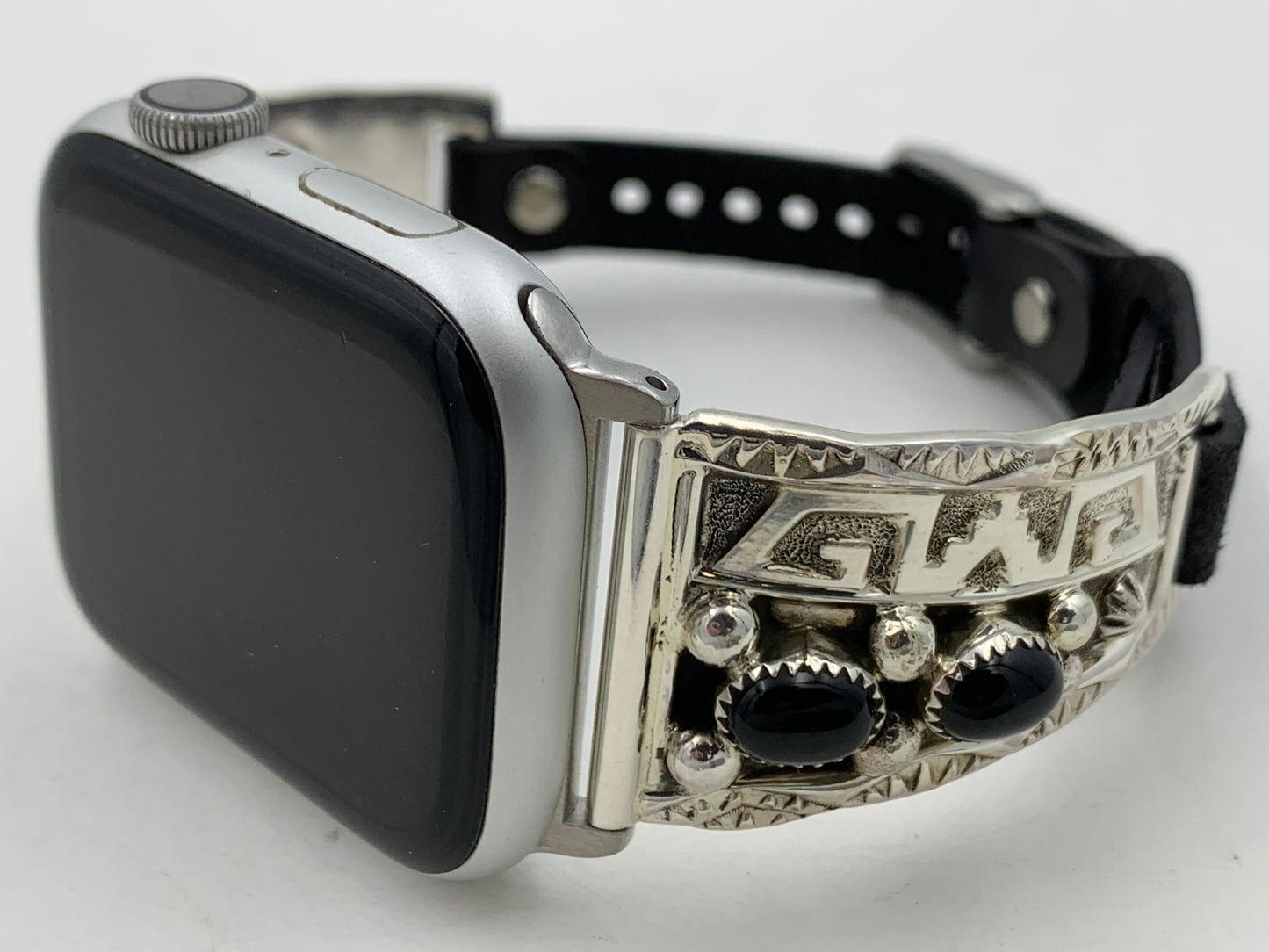 Ronnie Spencer 42/44/45mm Ladies Black Onyx and Sterling Silver #137