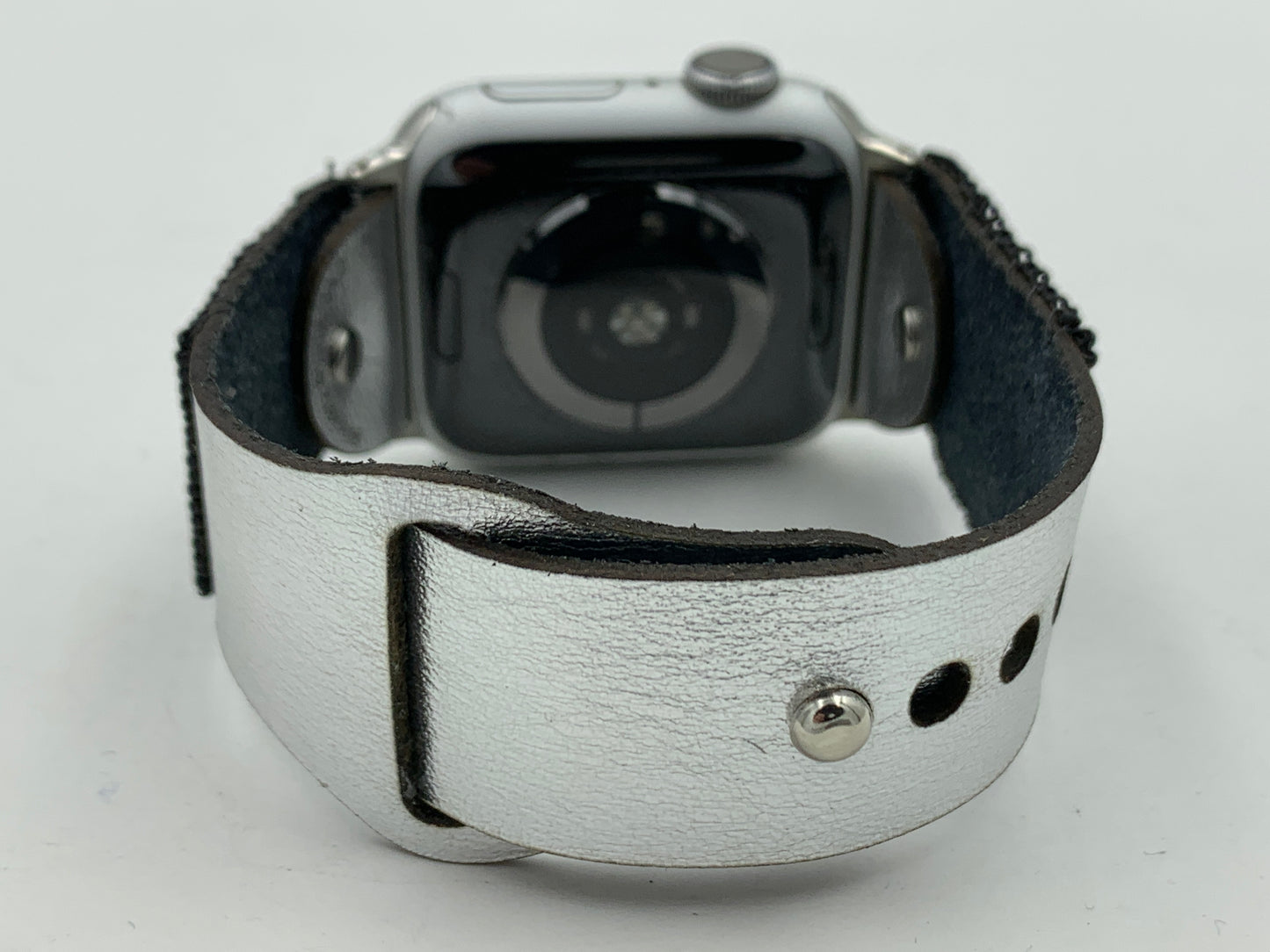 Dwight Nathaniel Beaded Laser cut Leather Apple Watch Band 38/40/41mm #16