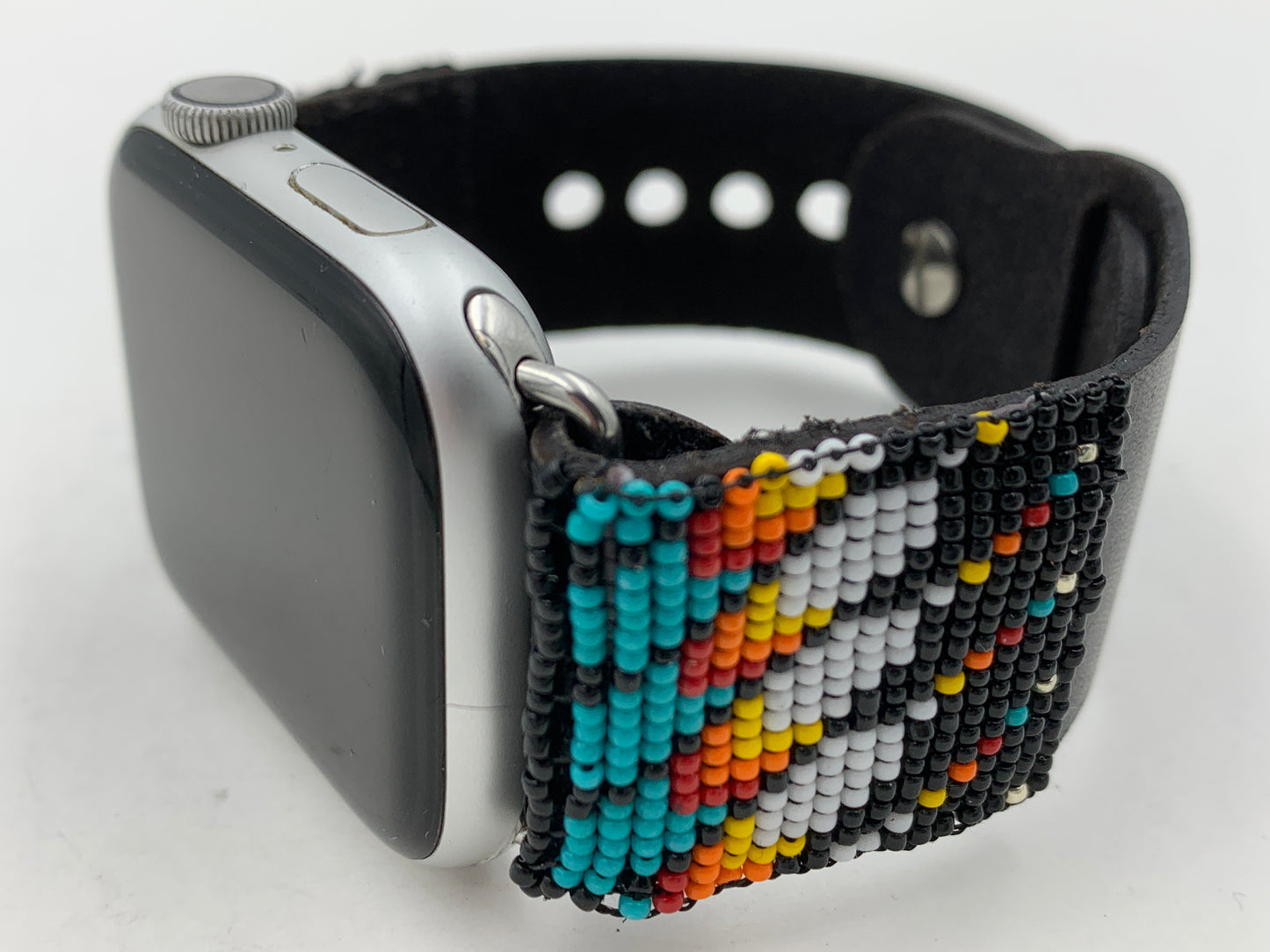 Dwight Nathaniel Beaded Laser cut Leather Apple Watch Band 42/44/45mm #15