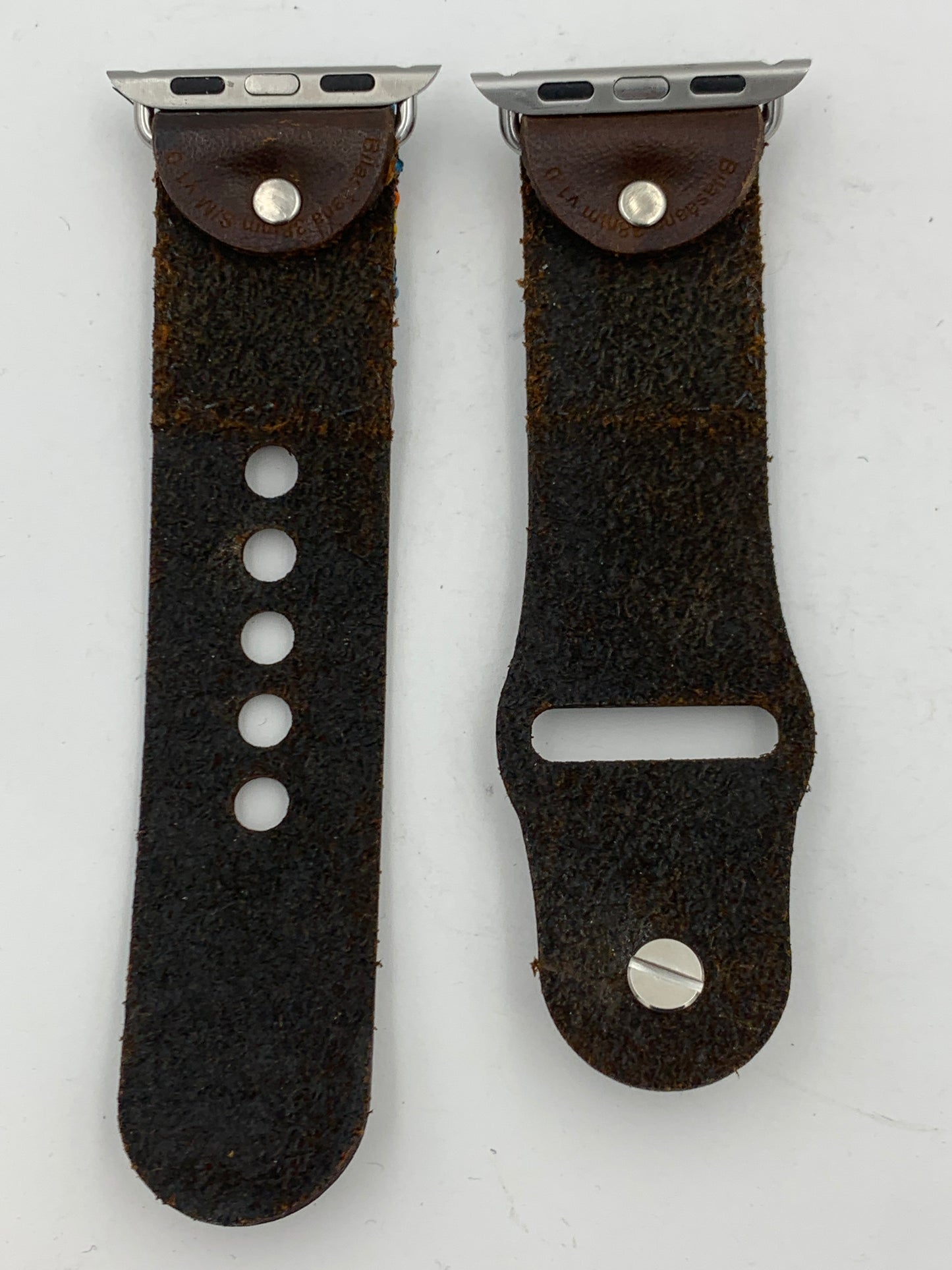 Dwight Nathaniel Beaded Laser cut Leather Apple Watch Band 38/40/41mm #14