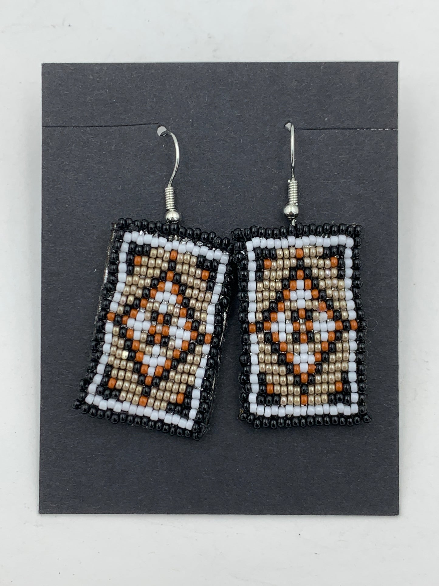 Dwight Nathaniel Beaded Laser cut Earrings #1