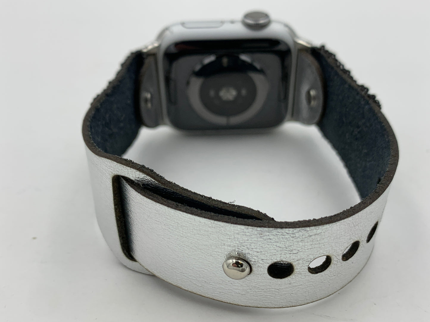 Dwight Nathaniel Beaded Laser cut Leather Apple Watch Band 38/40/41mm #17