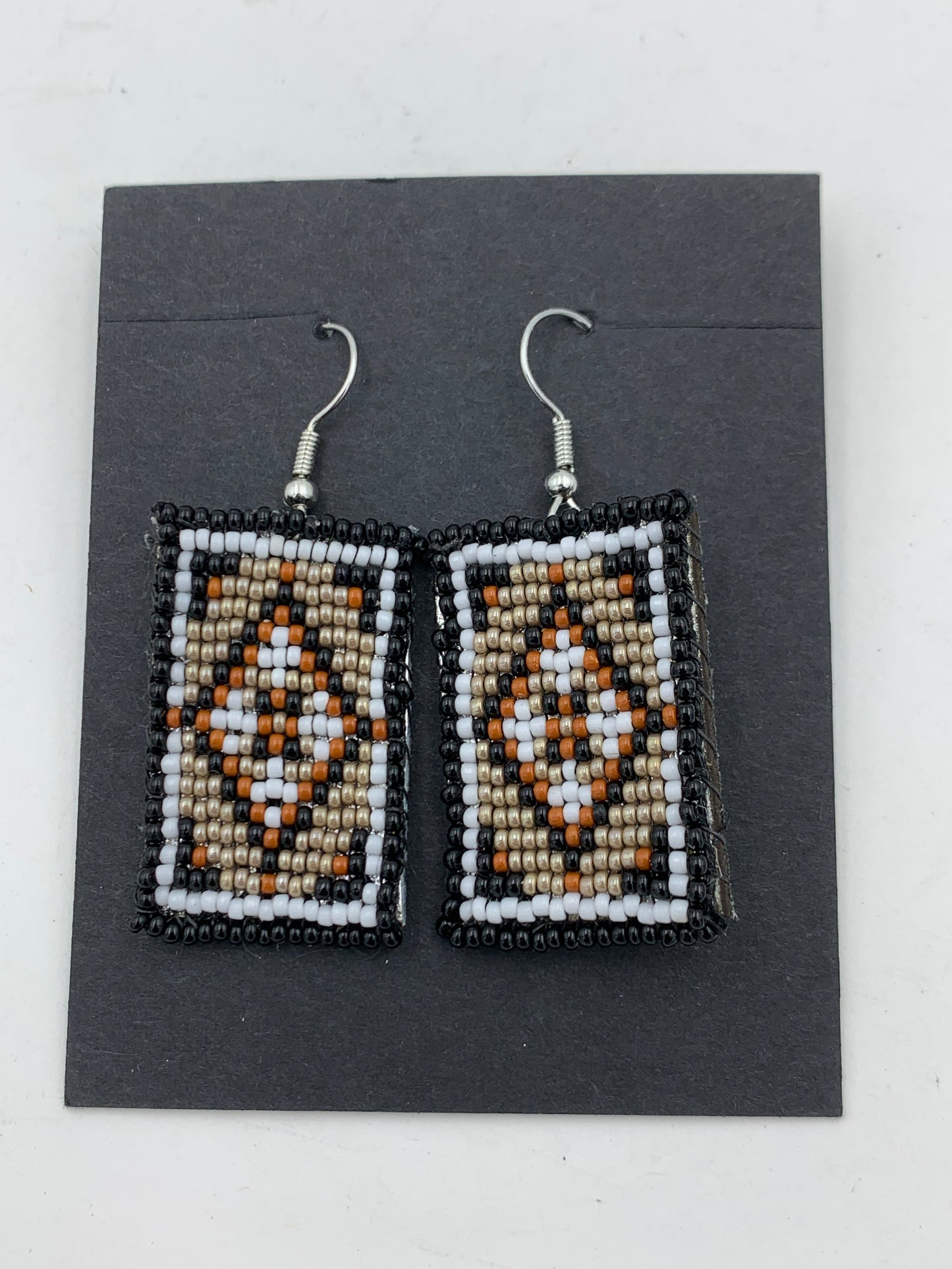 Dwight Nathaniel Beaded Laser cut Earrings #2