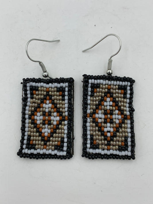 Dwight Nathaniel Beaded Laser cut Earrings #2